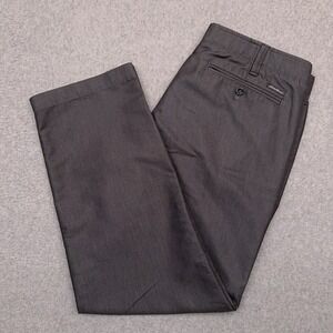 Eddie Bauer Performance Chino‎ Pants Men's 36x29* Gray Zip Pocket Golf Hiking